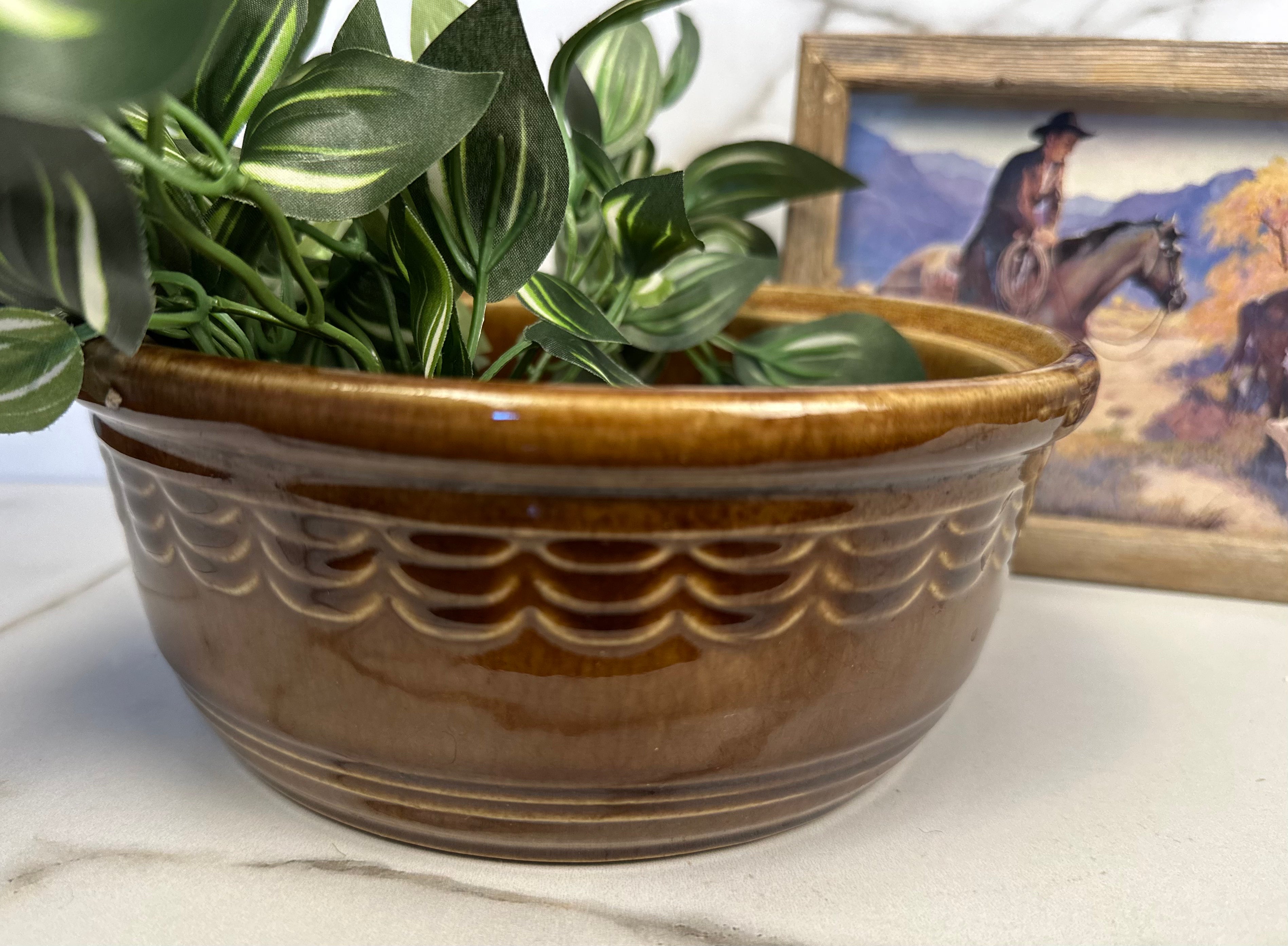 Brown Stoneware Bowl
