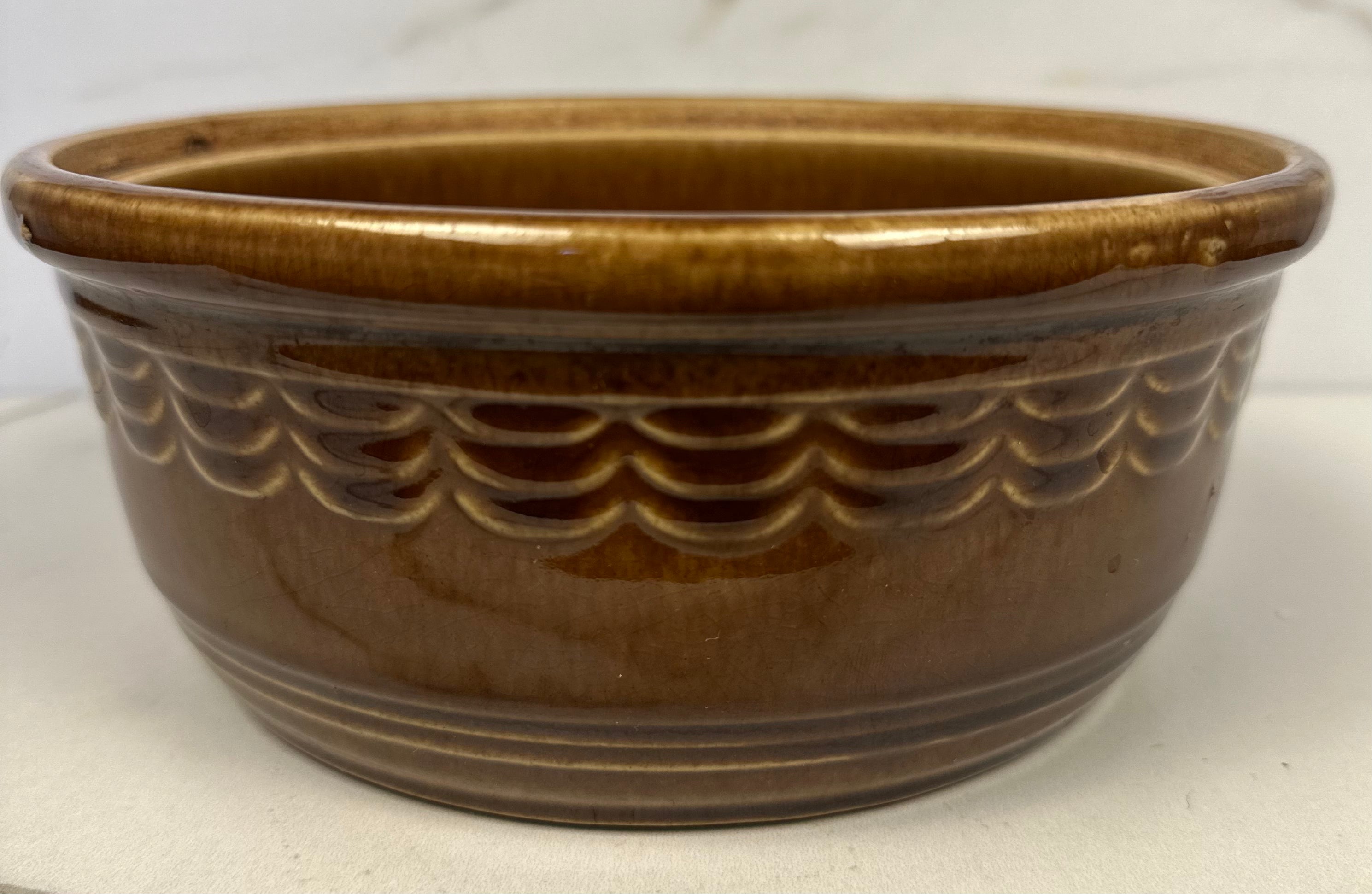 Brown Stoneware Bowl