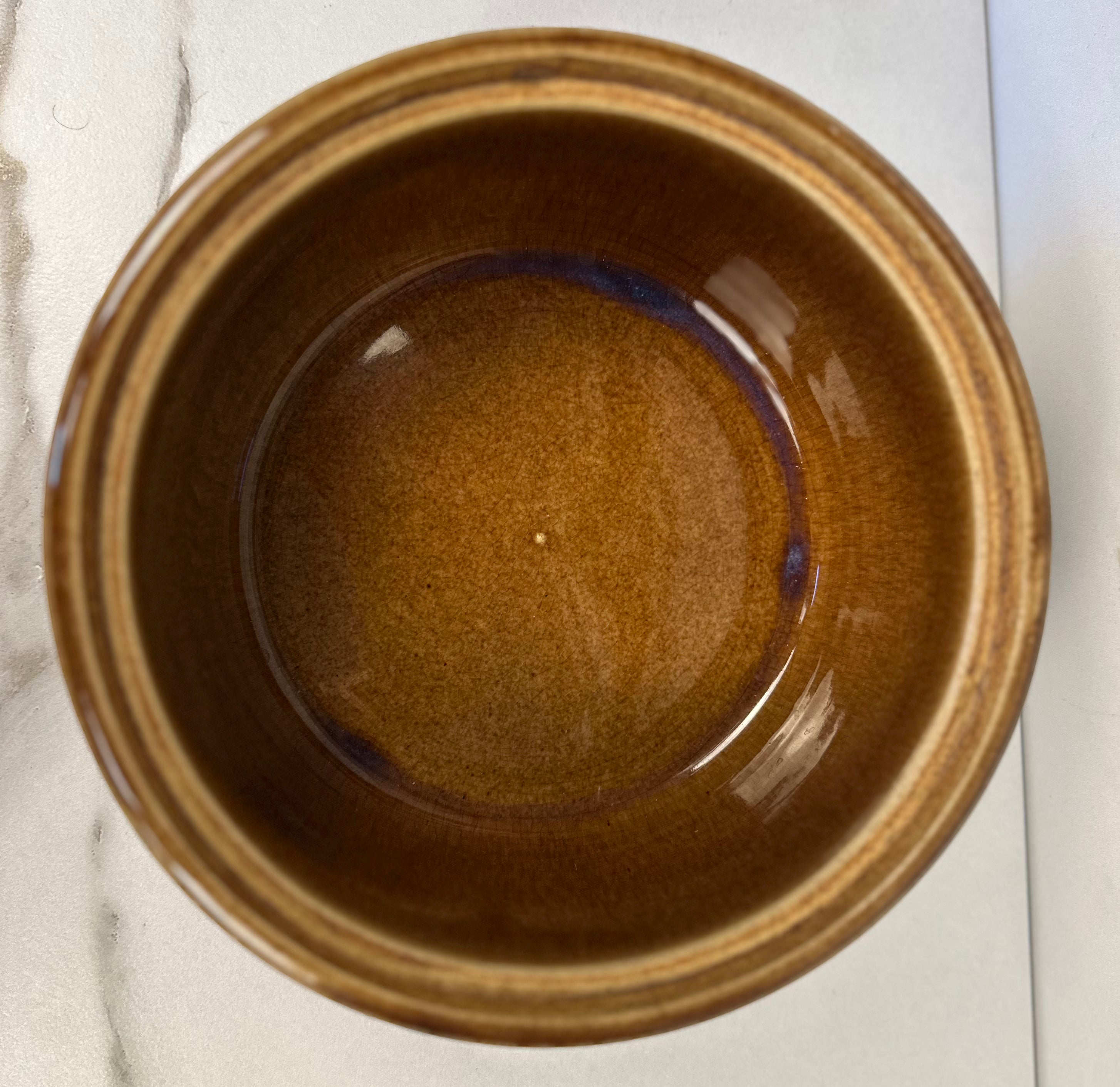 Brown Stoneware Bowl