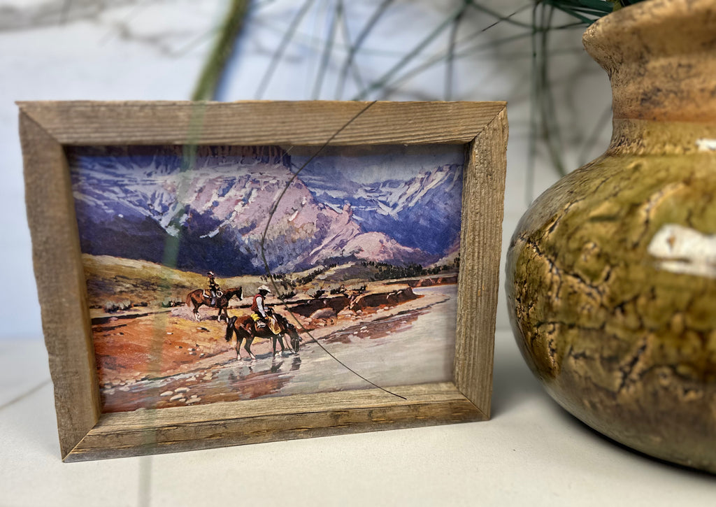 Framed Cowboy Art