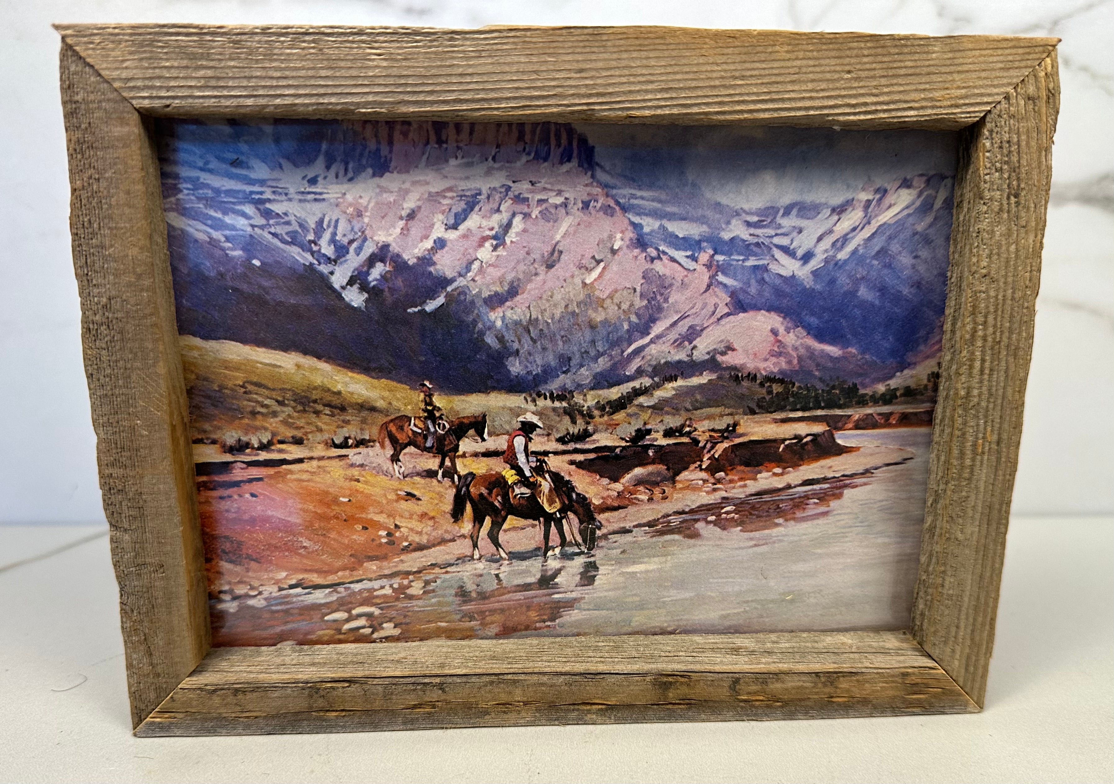 Framed Cowboy Art
