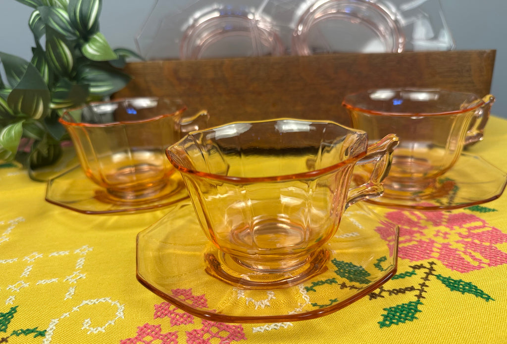 Pink Depression Glass Tea or Coffee Cup “Molly Pink” Imperial Glass  | Circa 1929- 1939