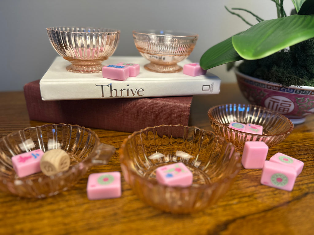Pink Depression Glass Footed Sherbet Bowl  -  "Coronation” Hocking Glass | 1936- 1940