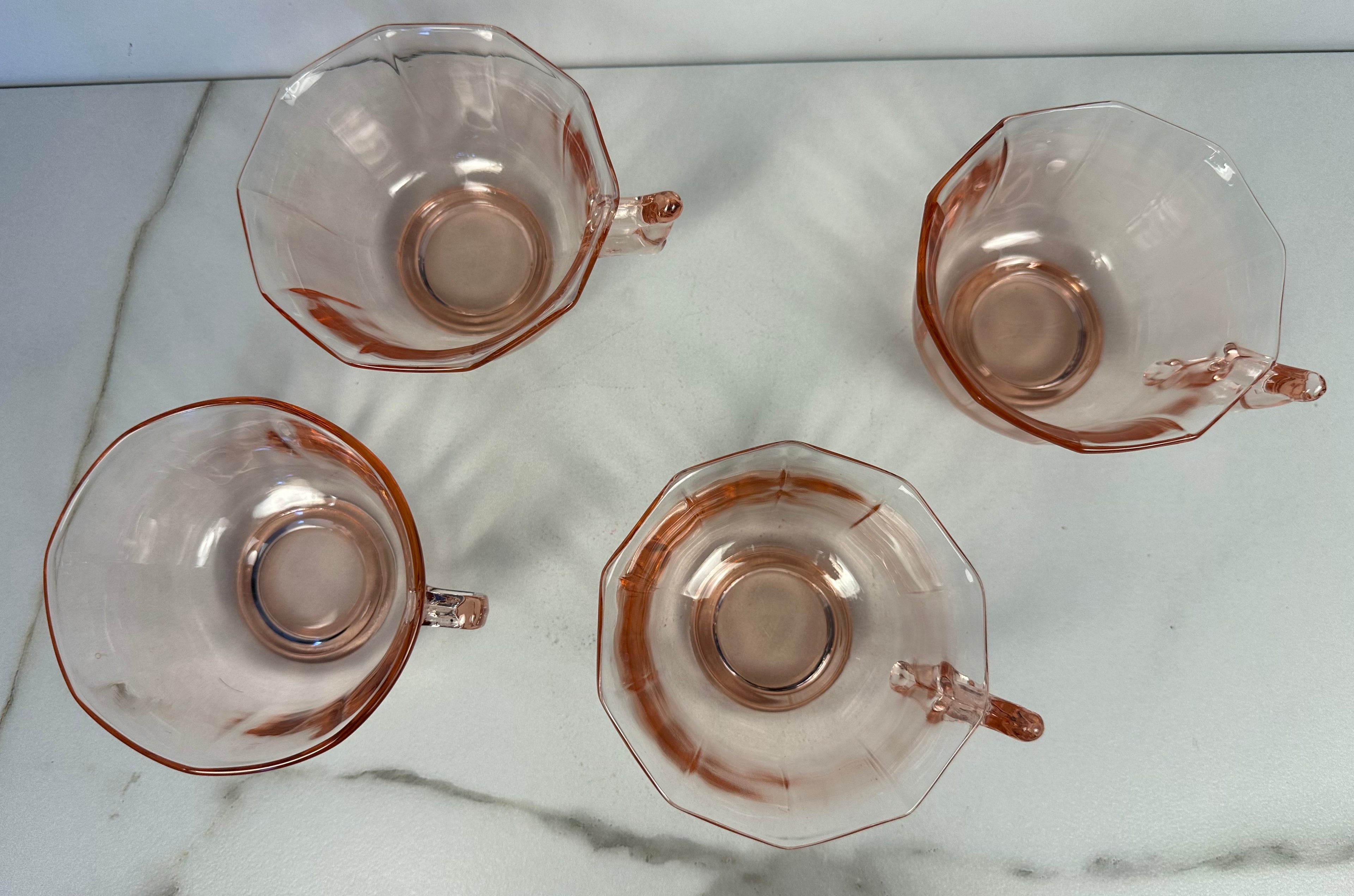Pink Depression Glass Tea or Coffee Cup “Molly Pink” Imperial Glass  | Circa 1929- 1939