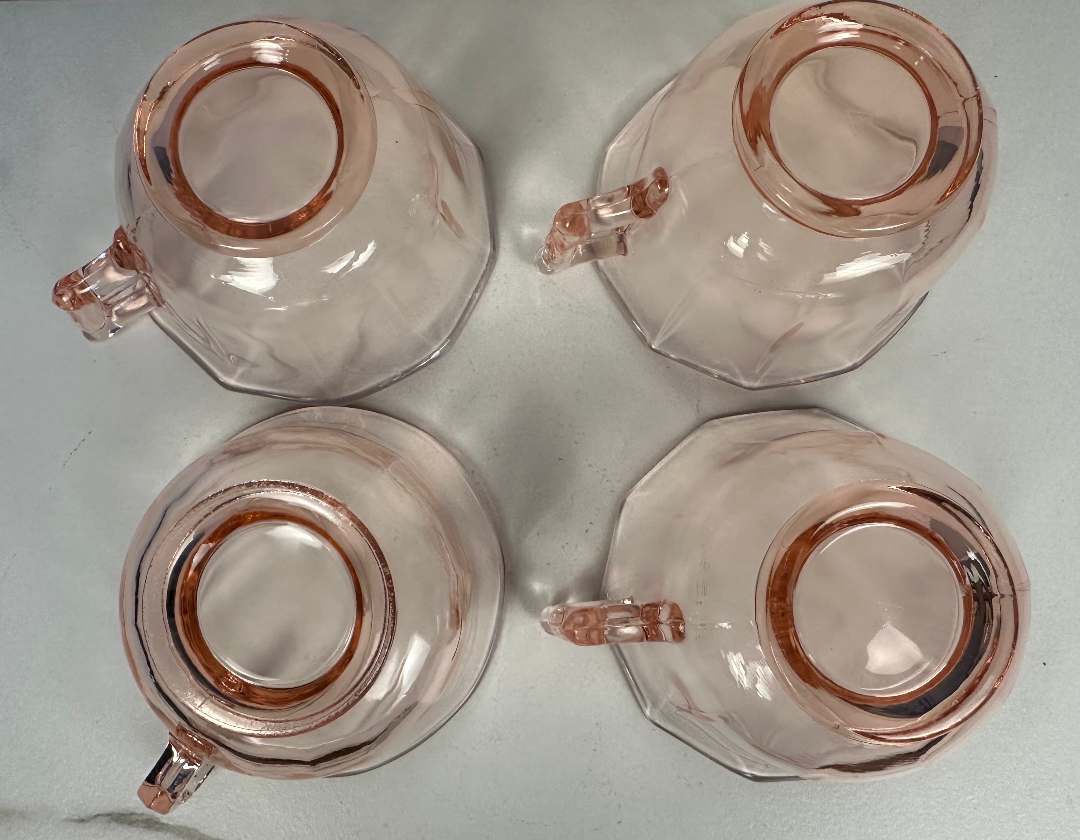 Pink Depression Glass Tea or Coffee Cup “Molly Pink” Imperial Glass  | Circa 1929- 1939