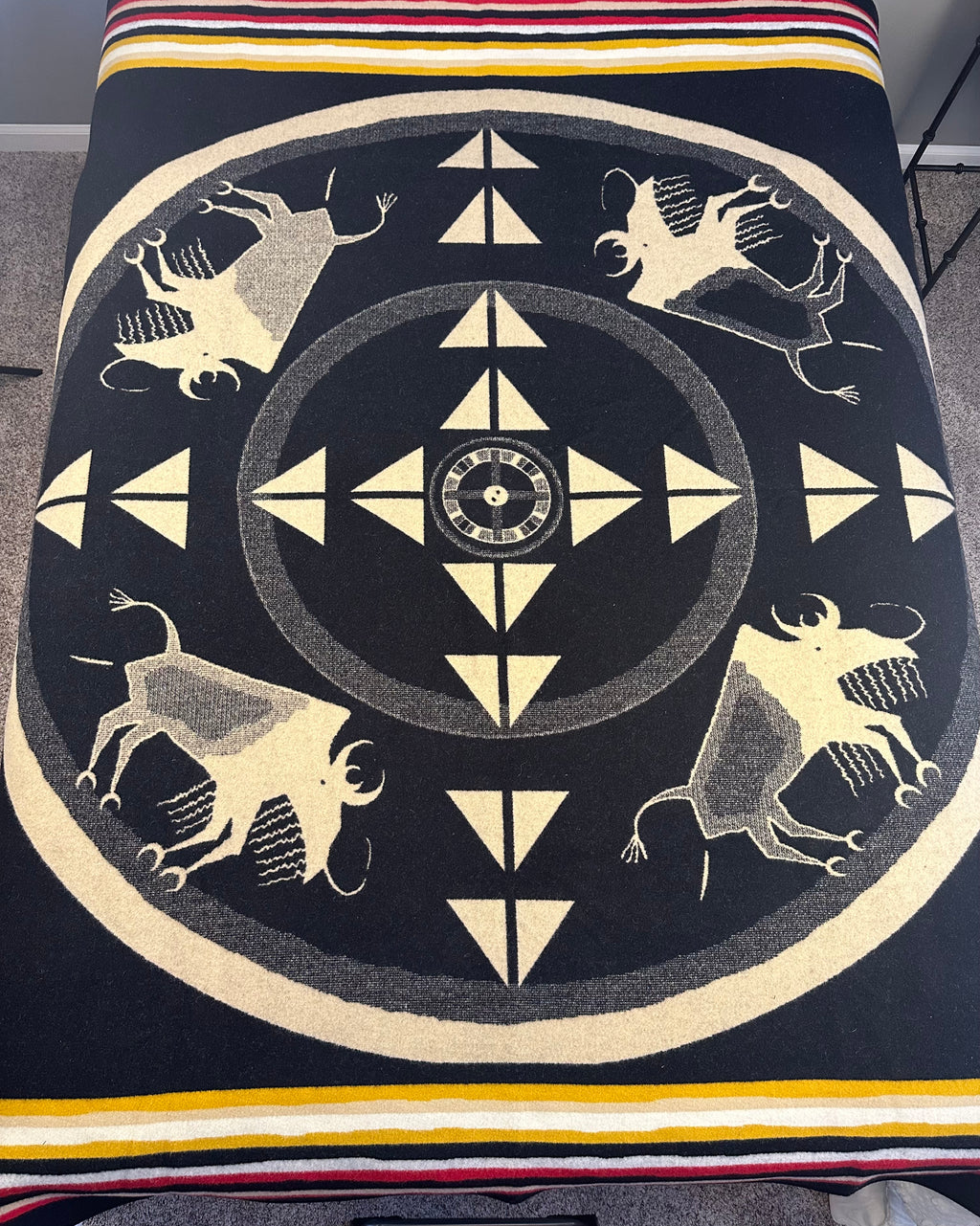 Pendleton Wool "Buffalo Nation" Reversible Blanket with Tags