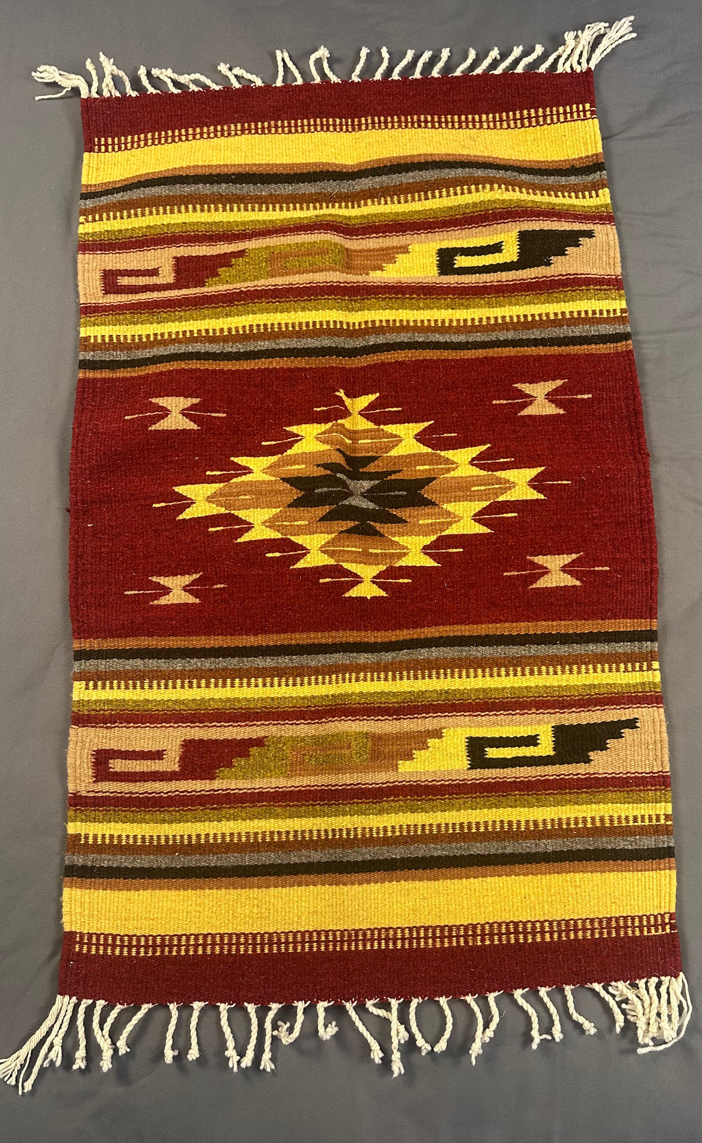 Handmade Southwestern Zapotec Wool Rug