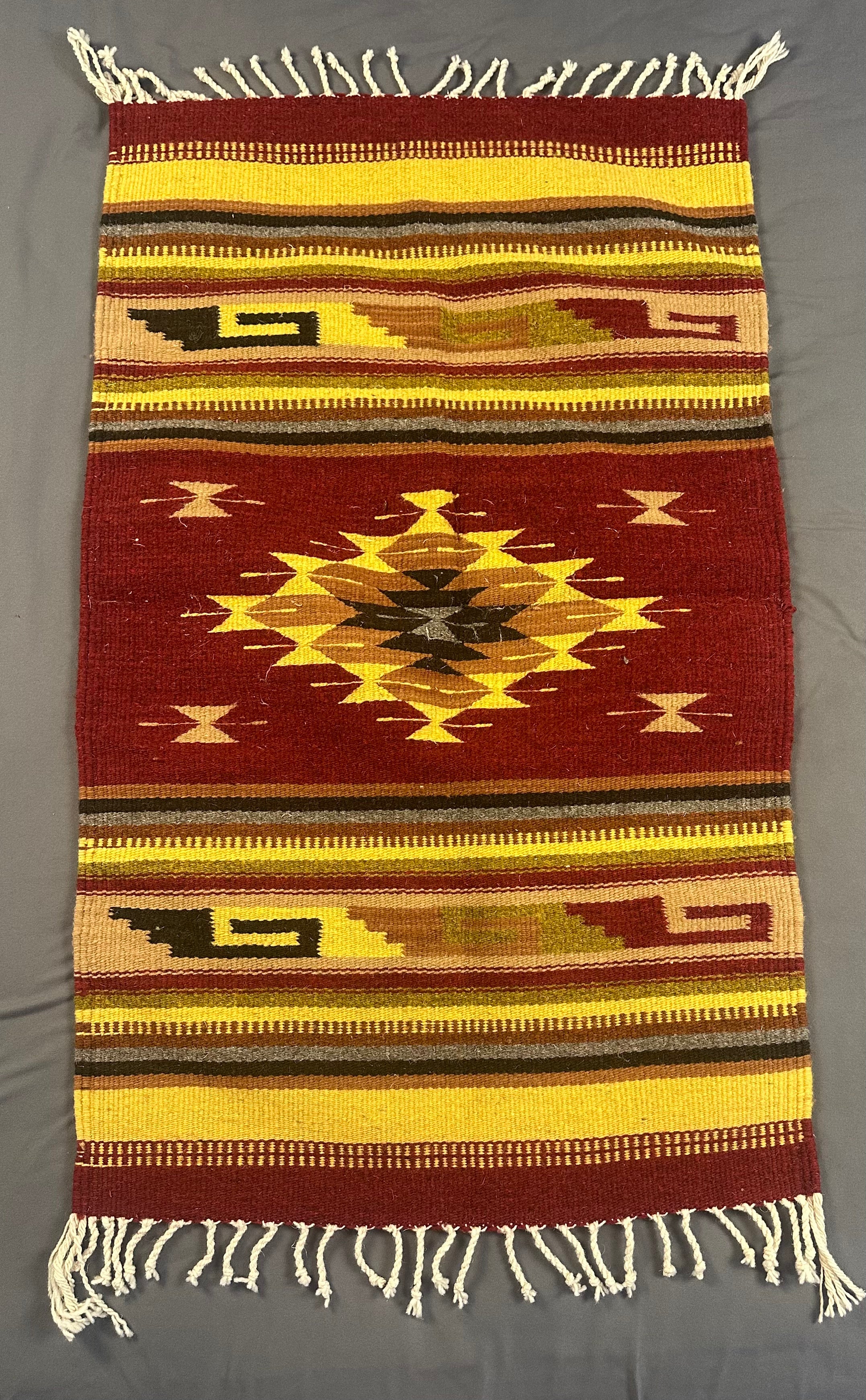Handmade Southwestern Zapotec Wool Rug