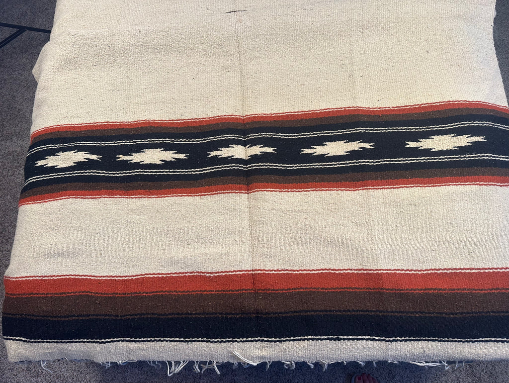 Warm Earth Tone Navajo Blanket