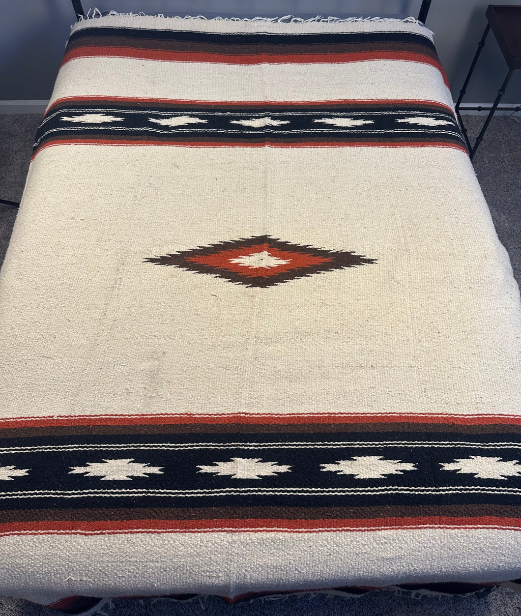 Warm Earth Tone Navajo Blanket
