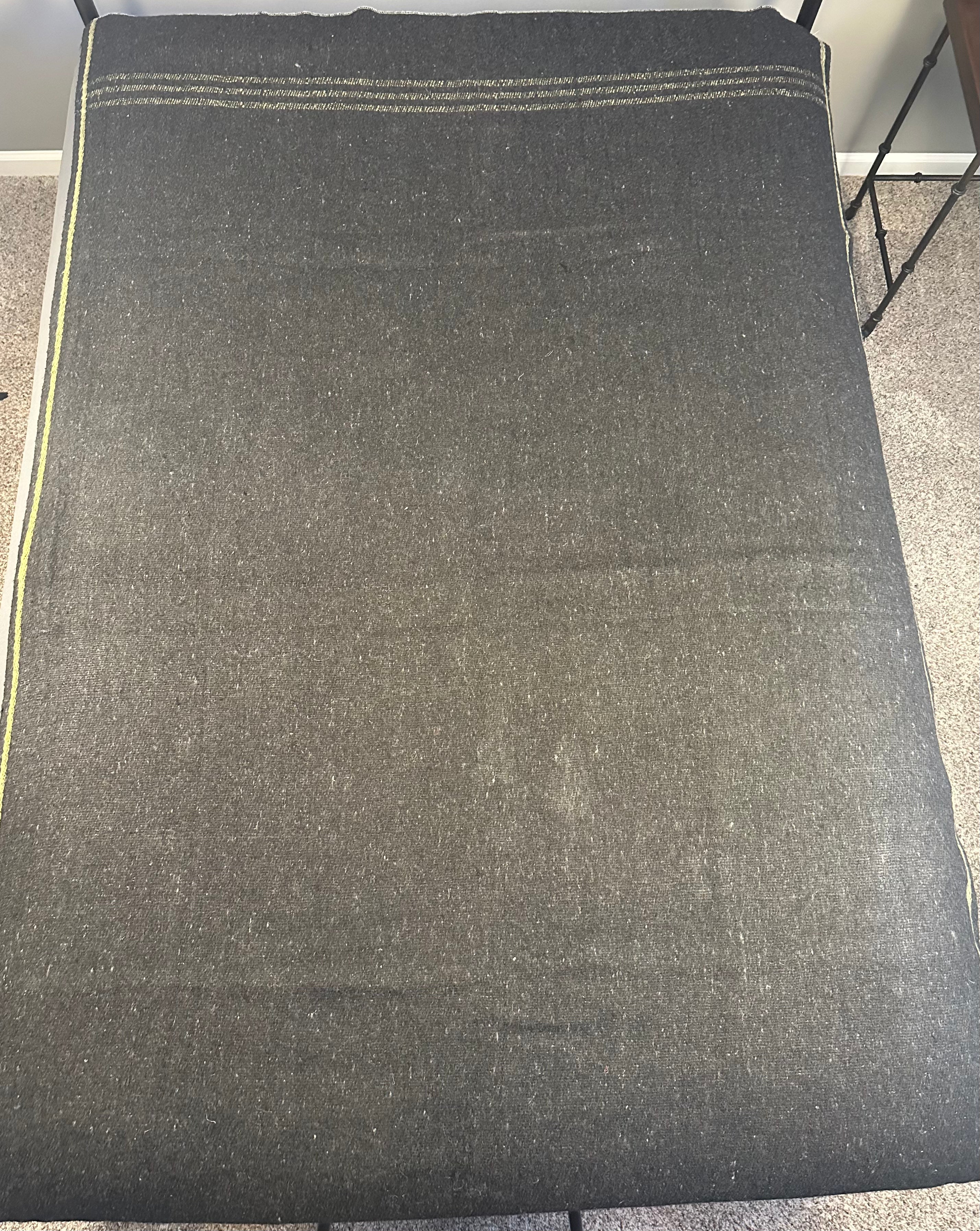 Dark Gray Wool Blanket