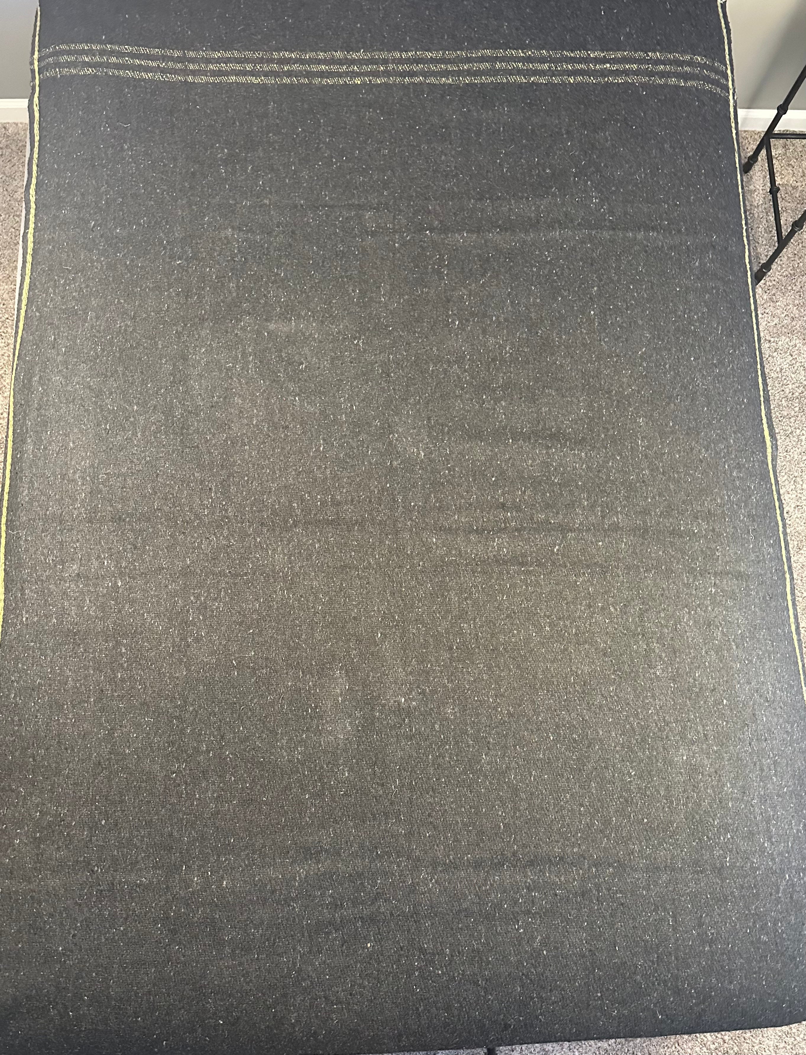 Dark Gray Wool Blanket