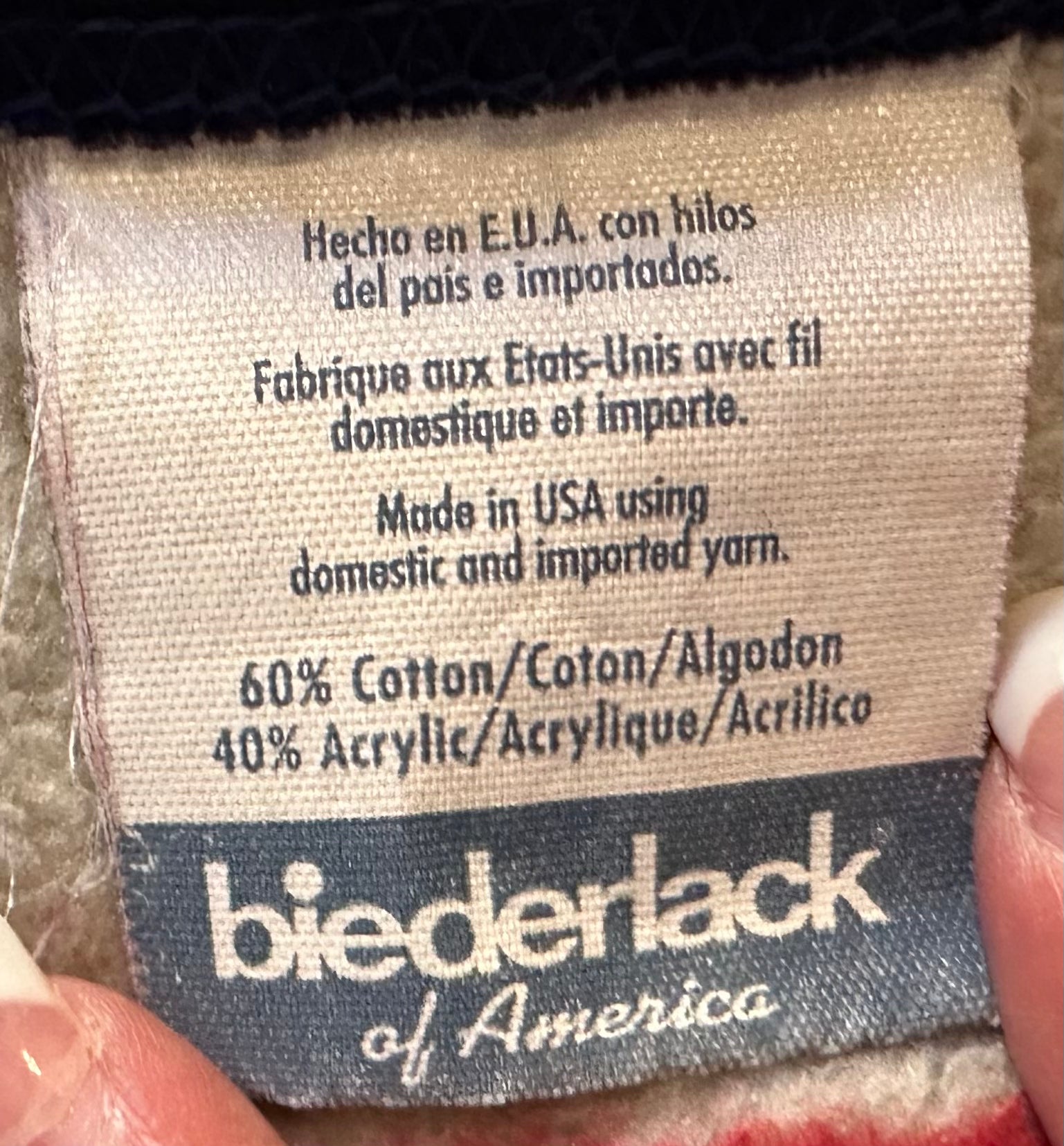 Vintage Biederbeck Native American Pattern Blanket