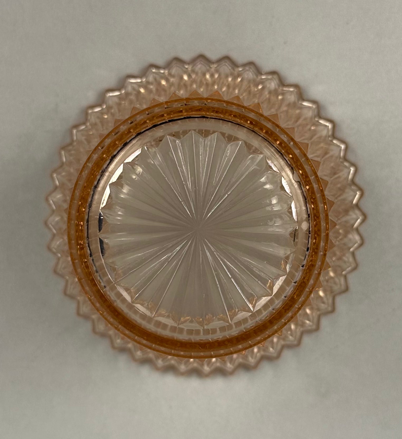 Pink Depression Glass Dessert Bowl  “Queen Mary” - Vertical Ribbed Anchor Hocking  |  1936-1949