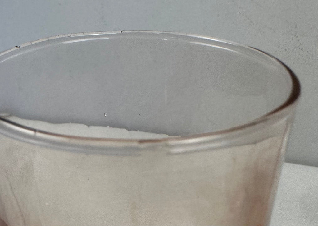 Pink Depression Glass 5 ounce Tumbler  -  unknown pattern and maker |