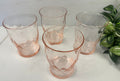 Pink Depression 9 oz Tumbler  - “Hex Optic” Jeannette Glass | 1928- 1932