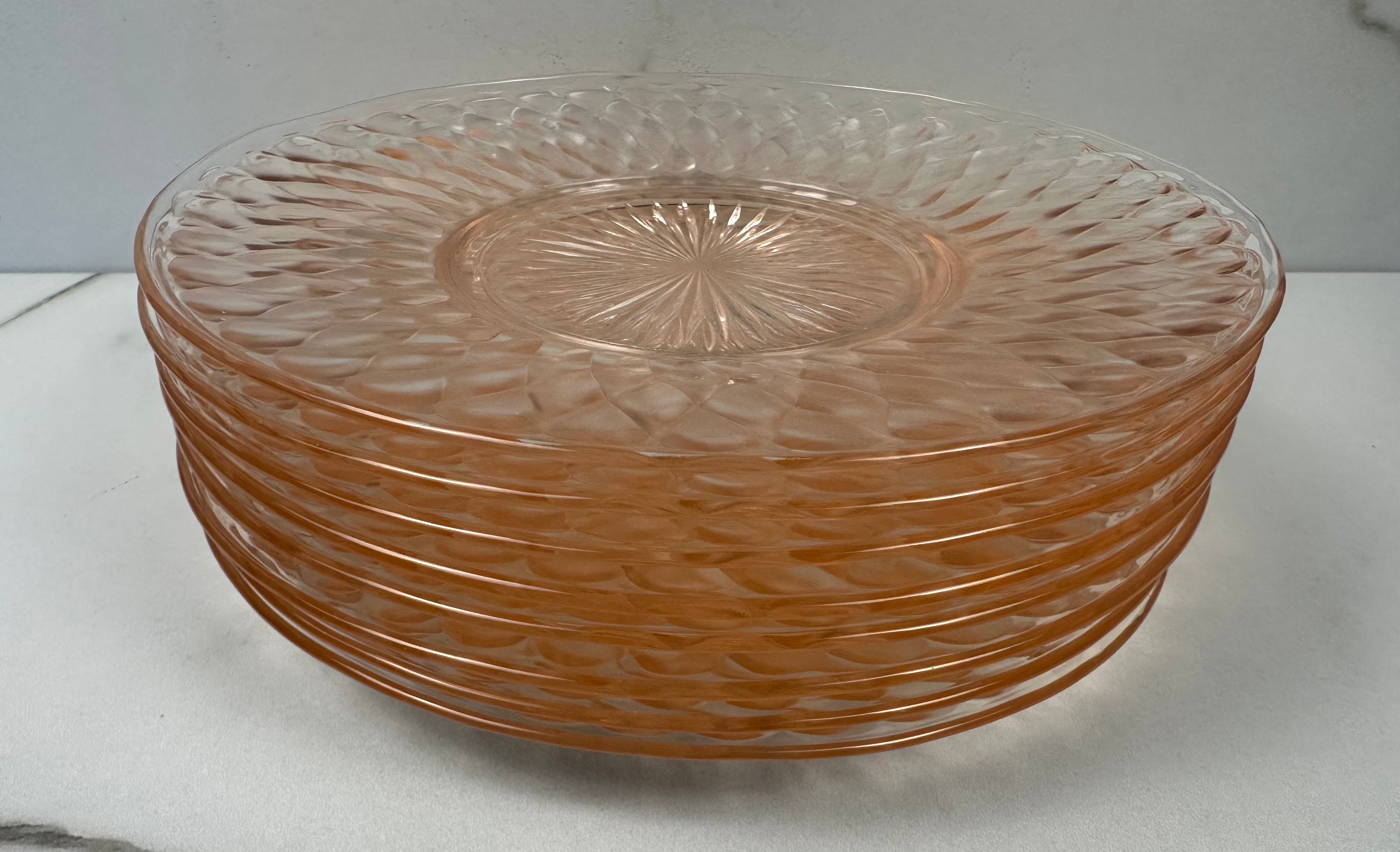 Pink Depression 8in Plate  - “Diana” Federal Glass Co | 1937-1941