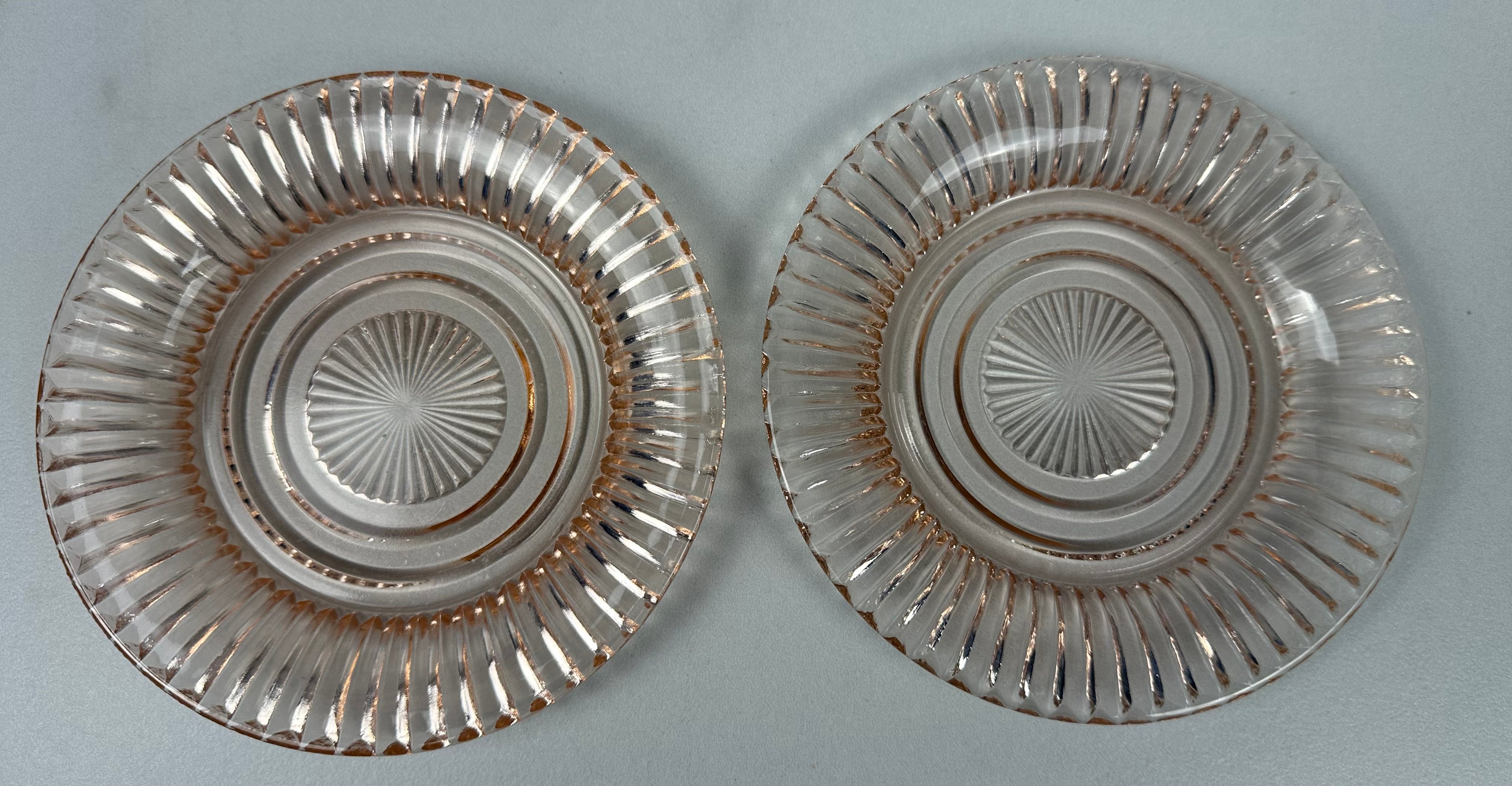 Pink Depression Glass 6 inch Plate - “Diana” Federal Glass Co.  | Circa 1937-1941