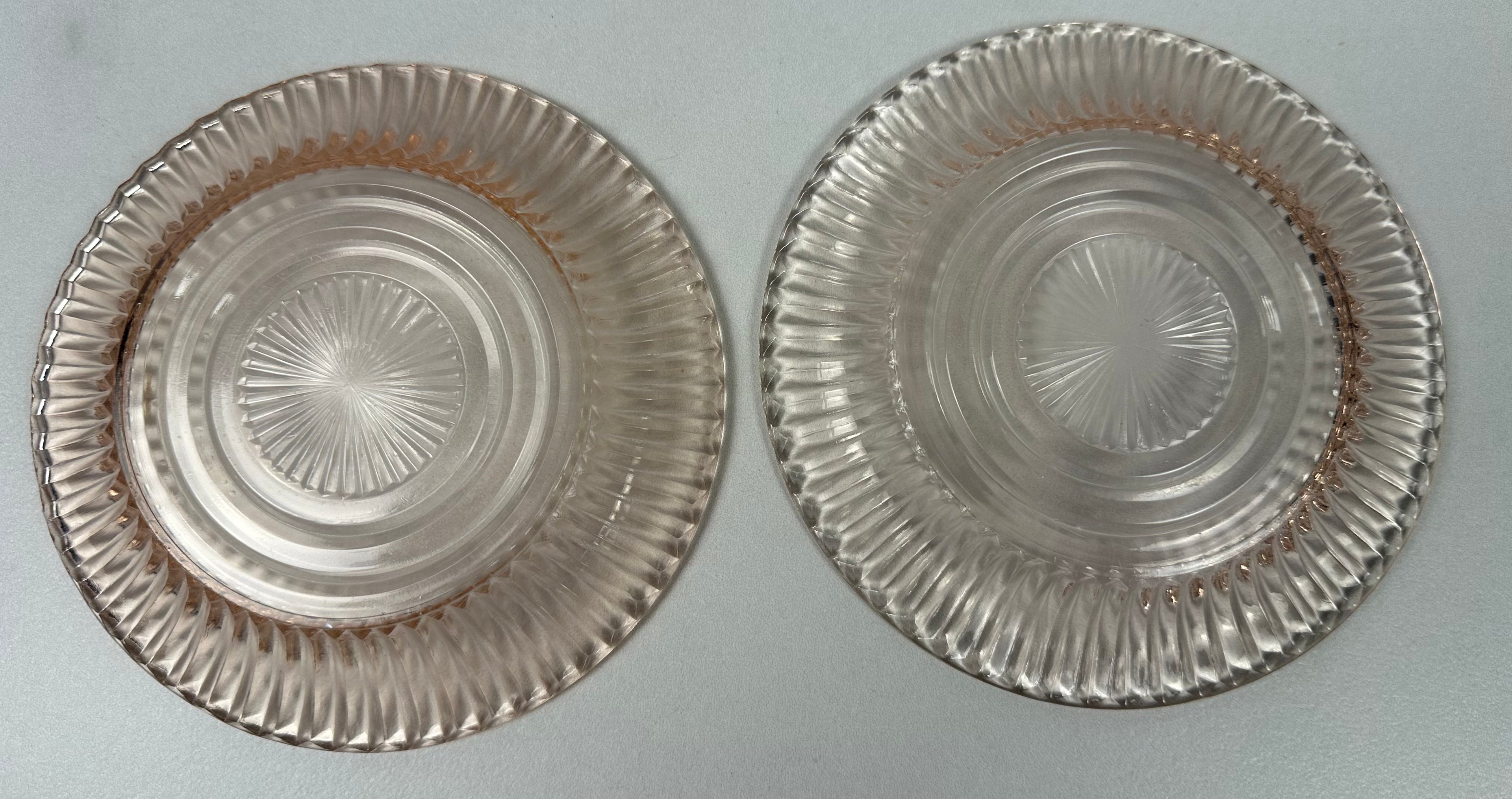 Pink Depression Glass 6 inch Plate - “Diana” Federal Glass Co.  | Circa 1937-1941