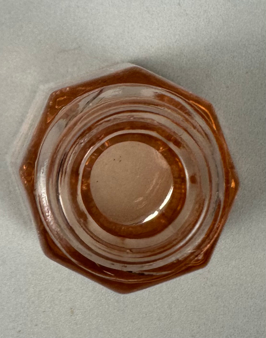 Pink Depression Glass Shaker (no top) - Unknown Maker and Pattern | Circa 1930’s