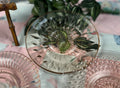 Pink Depression Glass Saucer - “Windsor Diamond” Jeannette Glass  |  Circa 1936-1946