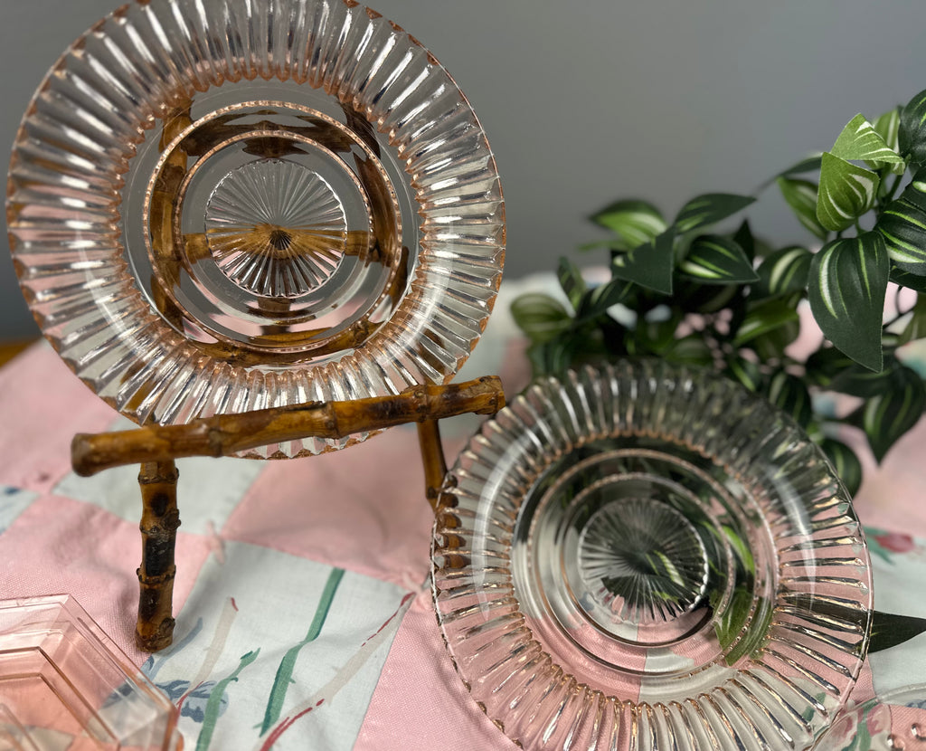 Pink Depression Glass 6 inch Plate - “Diana” Federal Glass Co.  | Circa 1937-1941