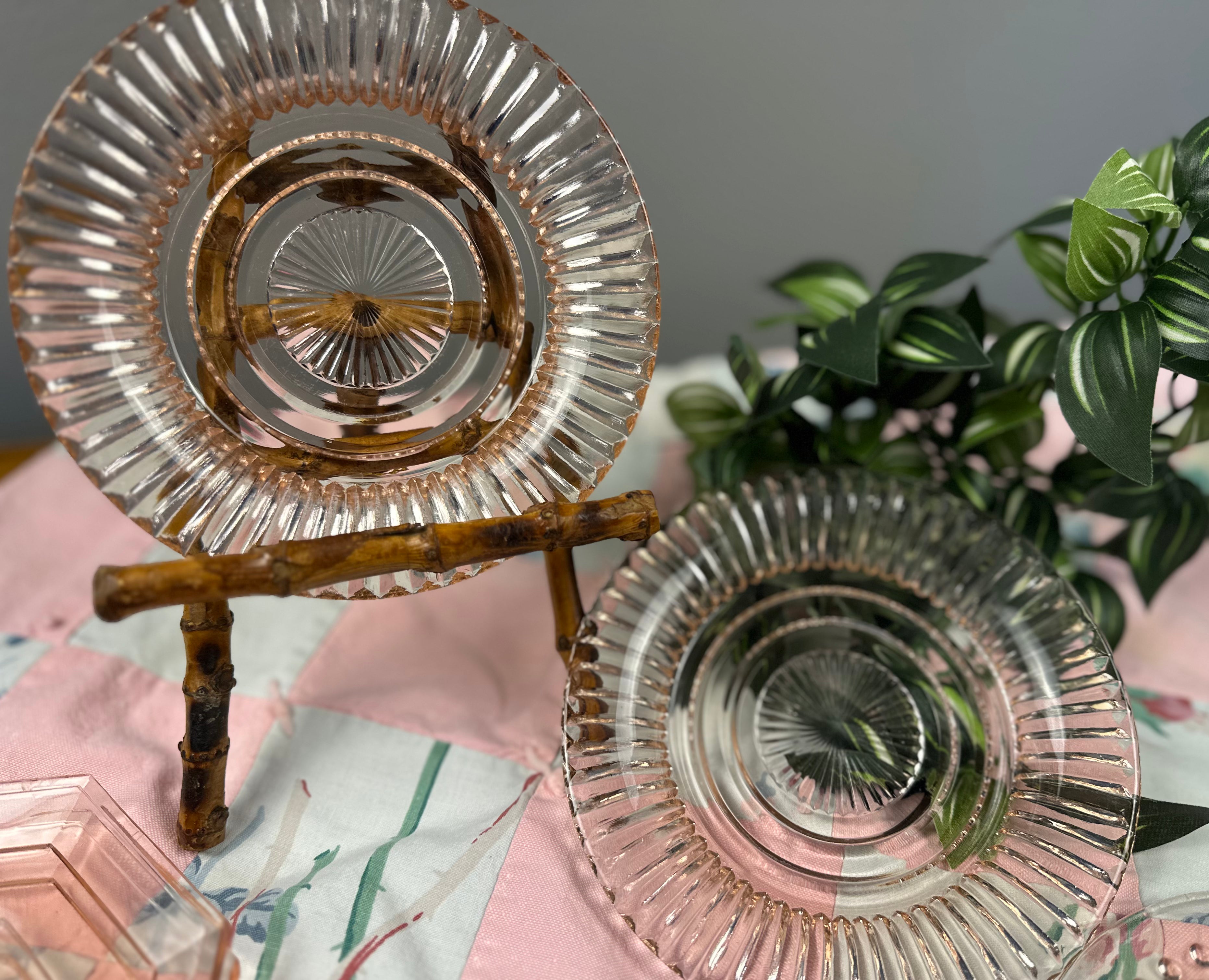 Pink Depression Glass 6 inch Plate - “Diana” Federal Glass Co.  | Circa 1937-1941