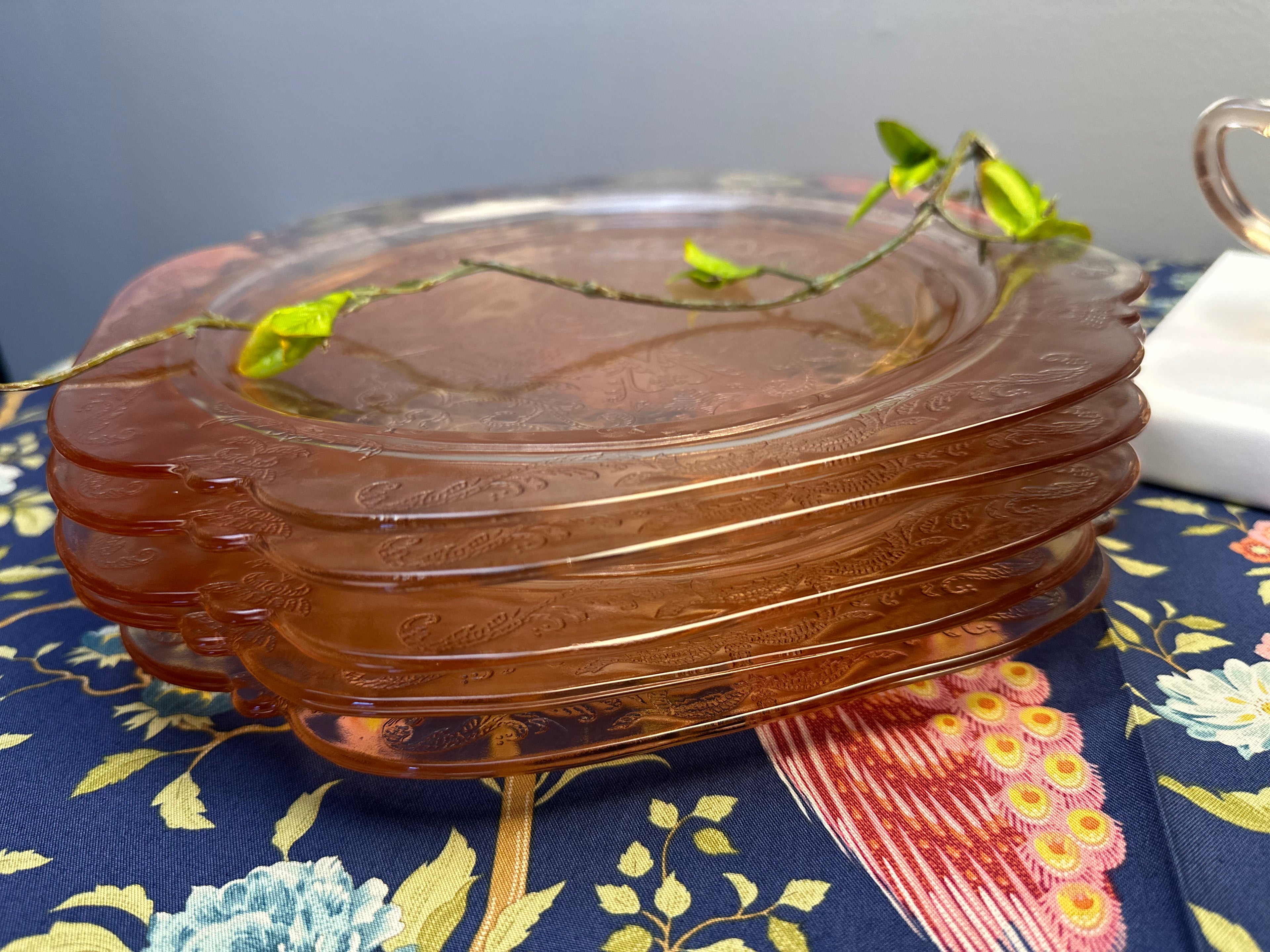 Pink Depression Glass 10 inch Plate -  “Madrid”  Federal Glass | Circa 1932-1938