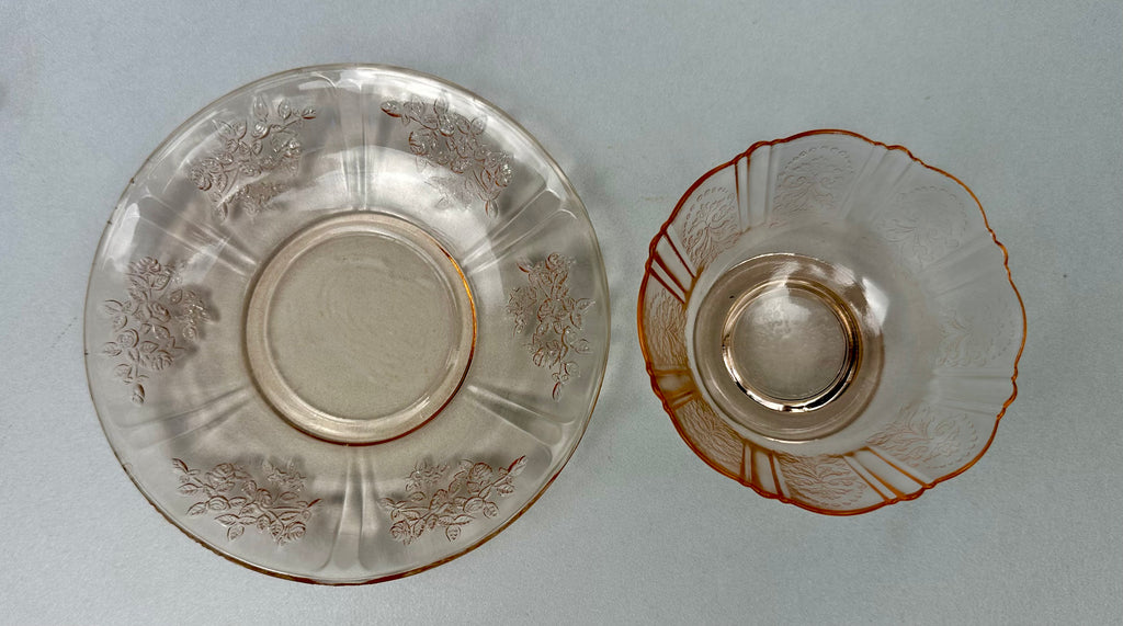 Pink Depression Glass  Sherbet - “American Sweetheart”  Macbeth Evans | Circa 1930-1936