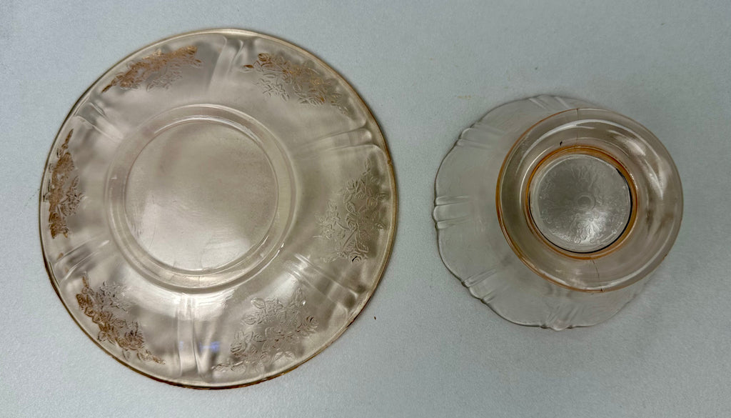 Pink Depression Glass  Sherbet - “American Sweetheart”  Macbeth Evans | Circa 1930-1936