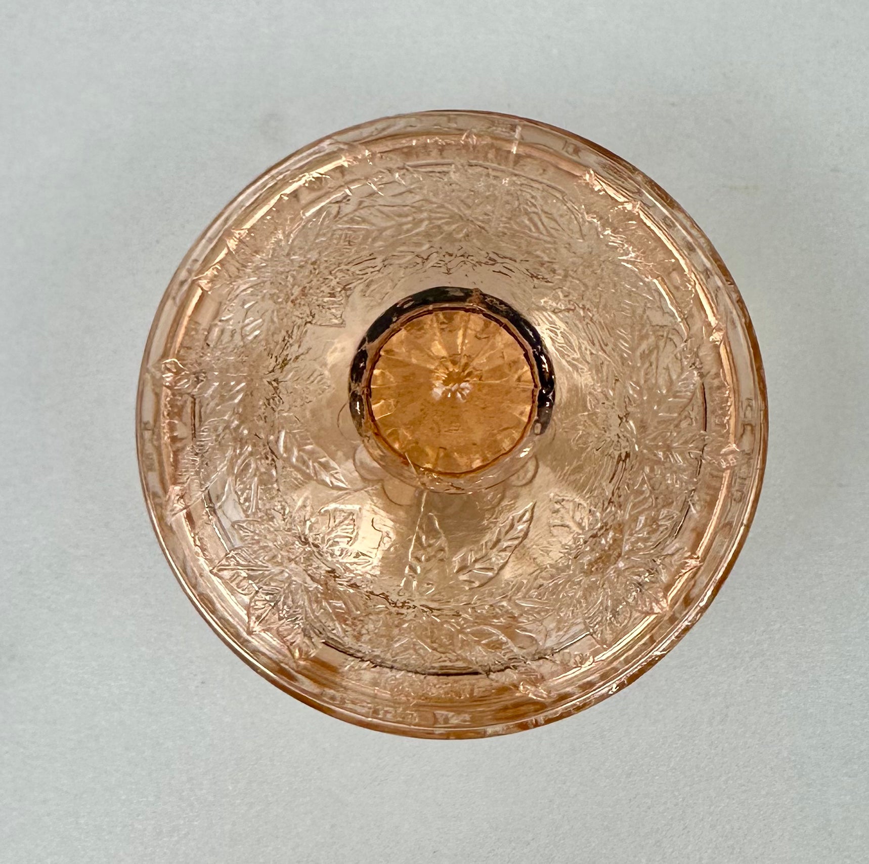 Pink Depression Glass  Dessert Bowl - “Normandie Bouquet” Federal Glass Co. | Circa 1933-1940