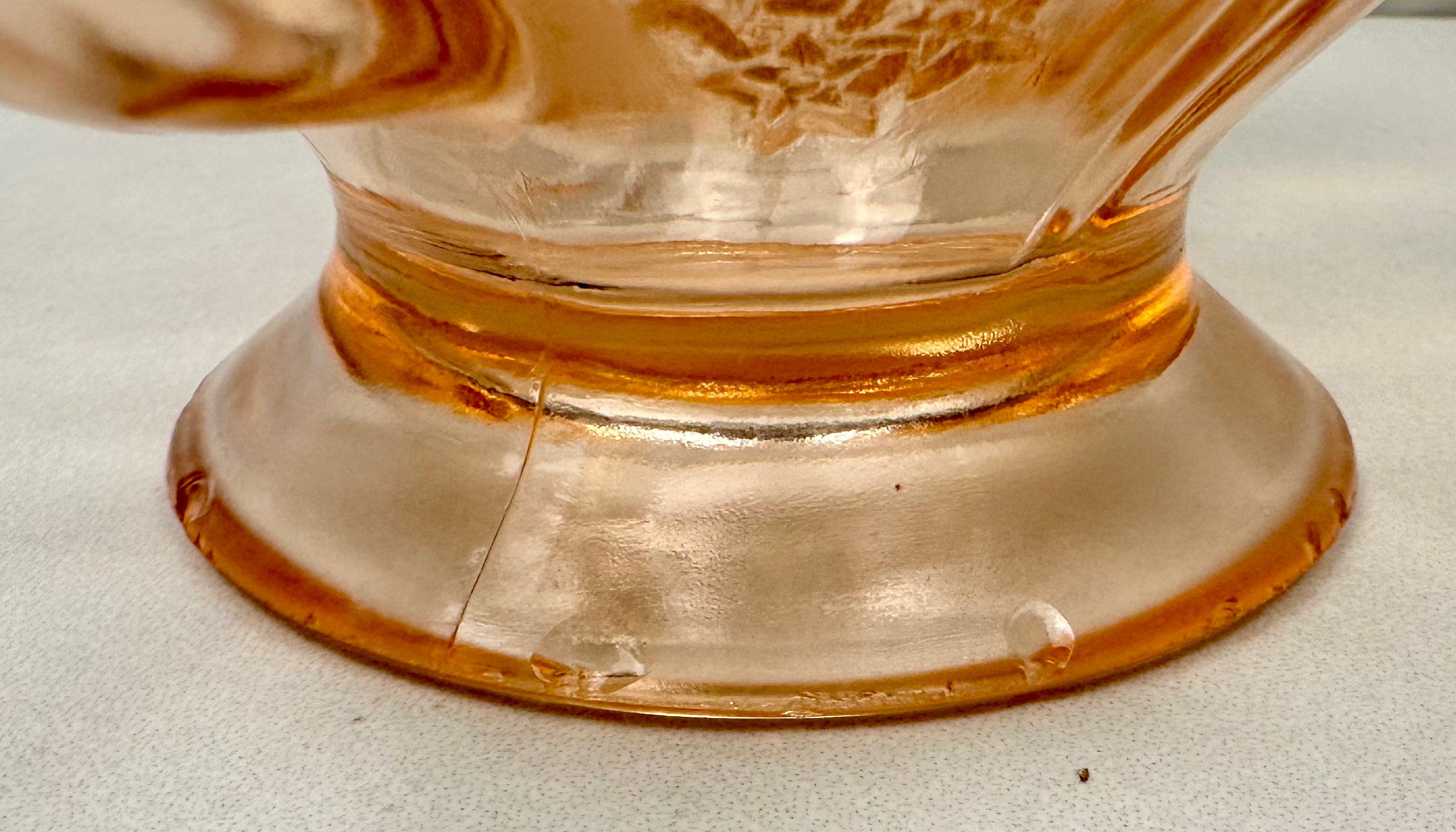 Pink Depression Glass Footed Open Sugar Bowl - “Sharon /Cabbage Rose”  Federal Glass | Circa 1935-1939